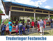 42. Truderinger Festwoche bis 20.05.2013 mit nostalgischem Holzpfosten-Autoskooter aus dem Jahr 1956 und Auftritt von Bundeskanzlerin Angela Merkel  (©Foto: Martin Schmitz)